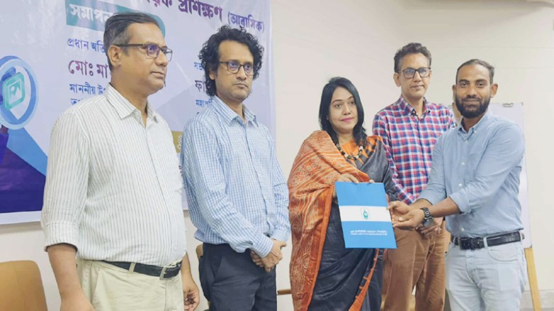 জুলাই গণঅভ্যুত্থানে আহত সাংবাদিকদের জন্য সাংবাদিকতা বিষয়ক প্রশিক্ষণ শেষ হলো