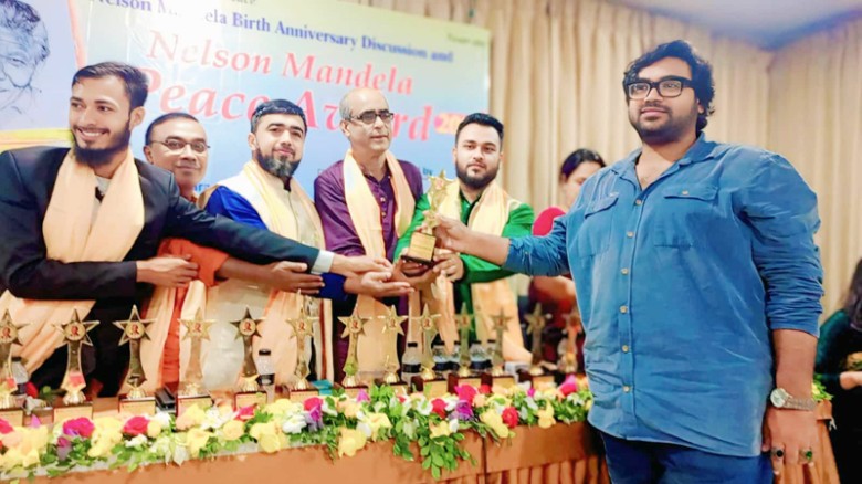নেলসন ম্যান্ডেলা শান্তি পুরস্কার ২০২৫ পেলেন শাহরিয়ার হাসান মৃধা রাতুল