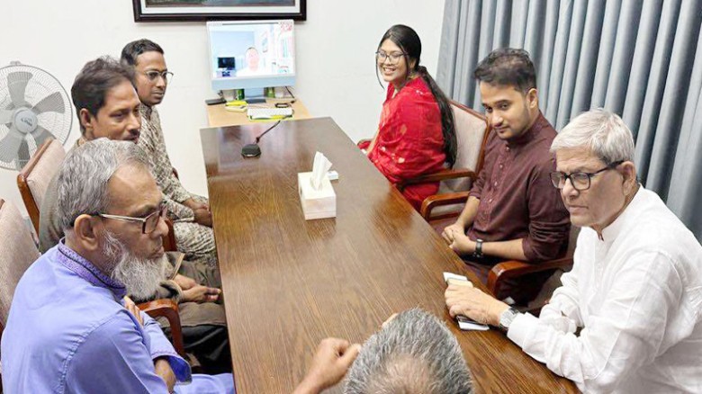 বিএনপির সাথে কাজ করার প্রতিশ্রুতি ২৪'র শহীদ পরিবারের সদস্যদের