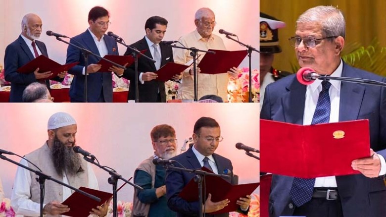 রাষ্ট্রপতি মির্জা ফখরুল ইসলাম শপথ পড়ান মন্ত্রিসভার নতুন ৬ মন্ত্রী-প্রতিমন্ত্রীকে