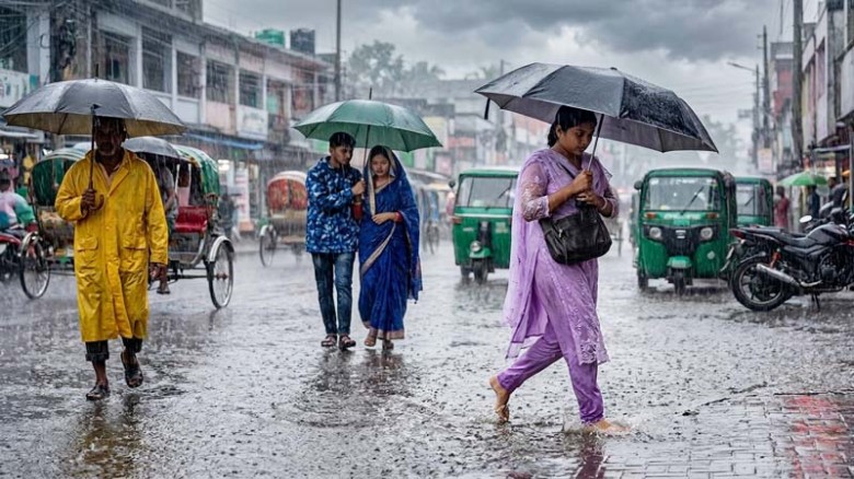 লঘুচাপের প্রভাবে পাঁচ দিন বৃষ্টির সম্ভাবনা, ভারি বর্ষণ হতে পারে কয়েক বিভাগে