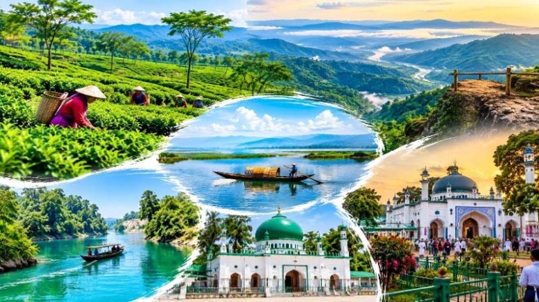 চা-বাগান, পাহাড়, হাওর আর আধ্যাত্মিকতার টানে অনন্য সিলেট